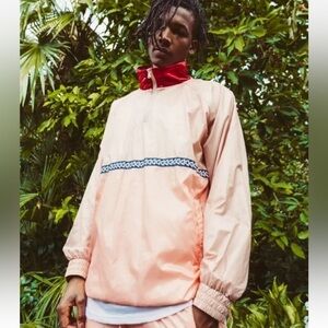 Kith Pink and Red Windbreaker Jacket